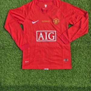Manchester United Home 2007 Full Sleeve Retro Jersey